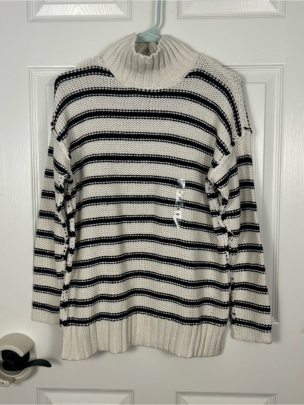 NWT Lauren Ralph Lauren Striped Turtleneck Sweater Size Medium